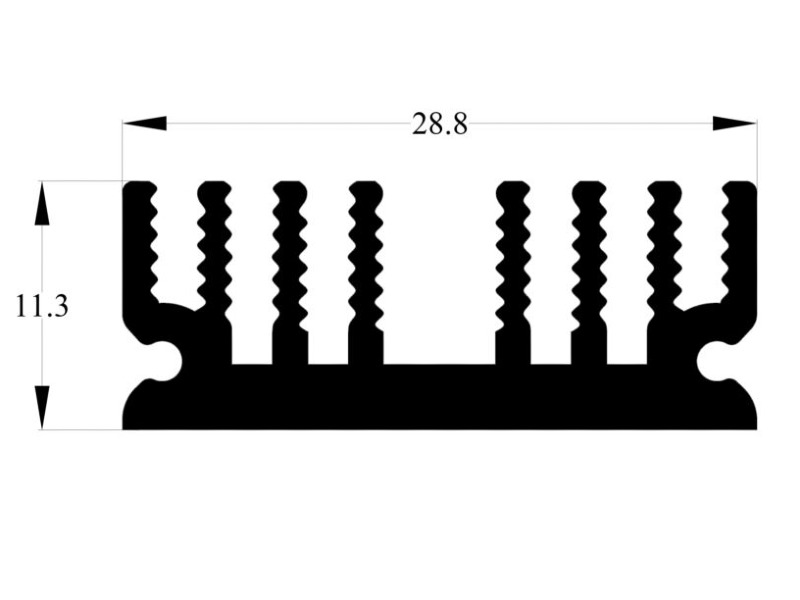 145 AS Aluminum Heatsink