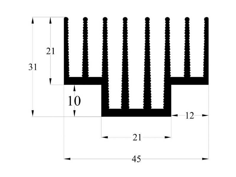 188 AS Aluminum Heatsink