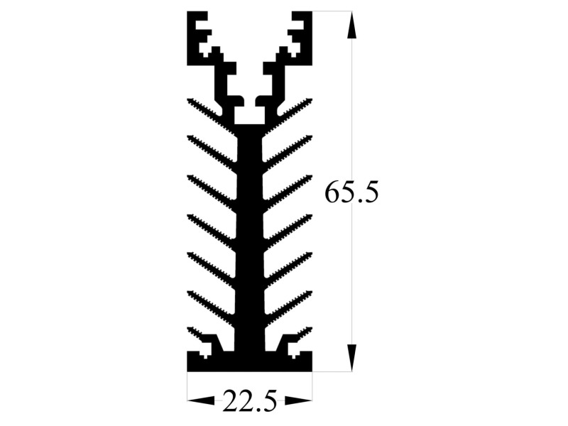 222 AS Aluminum Heatsink