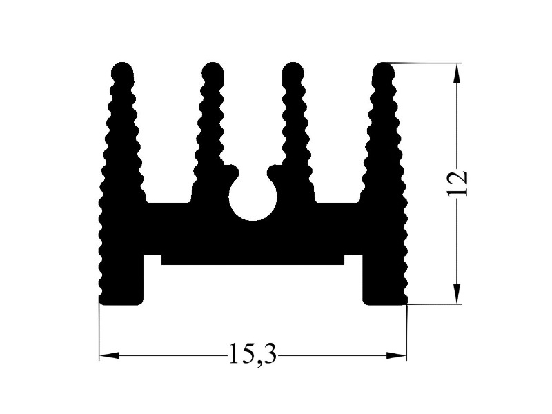 57 AS Aluminum Heatsink