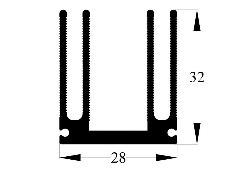 855 AS Aluminum Heatsink