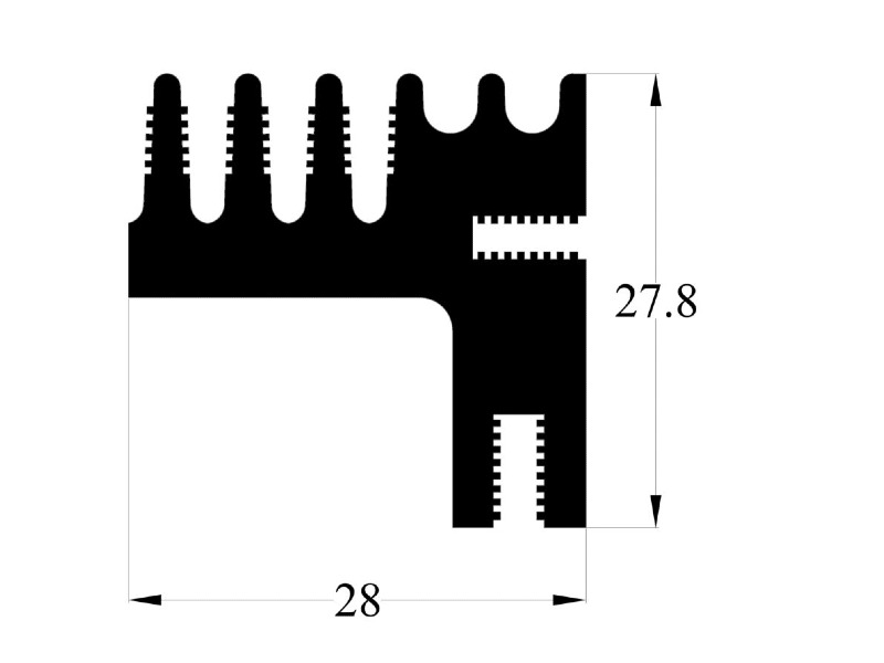77 AS Aluminum Heatsink