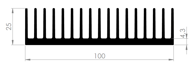 100 AS Aluminyum Soğutucu