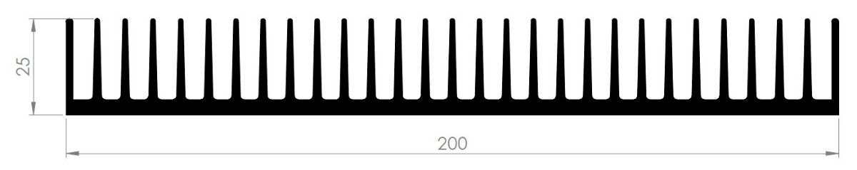 200 AS Aluminum Heatsink